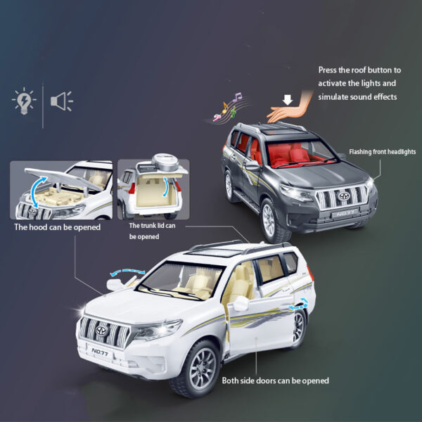 Model mobil seri Toyota LED+ musik BUBUTOYS