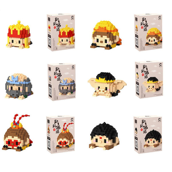 Seri mainan balok binatang yang berbaring BUBUTOYS