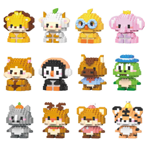 Mainan balok hewan BUBUTOYS