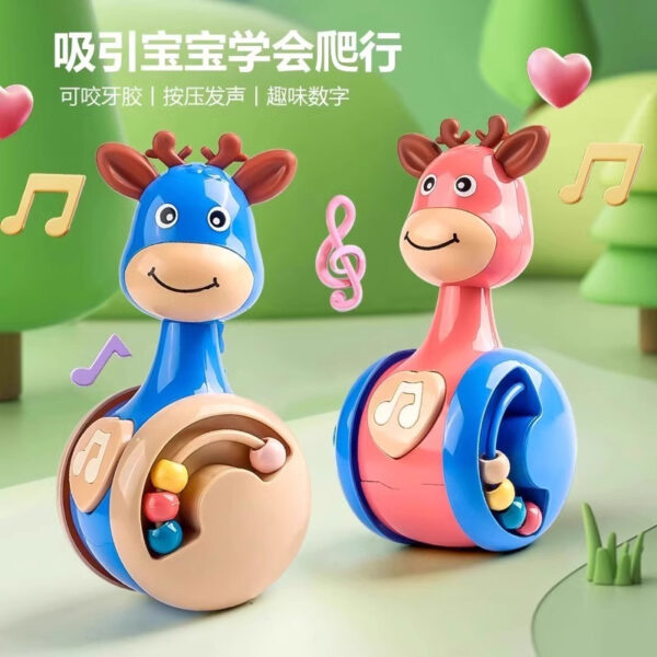 Mainan Ondel-ondel ada dua jenis, jerapah dan dinosaurus. BUBUTOYS