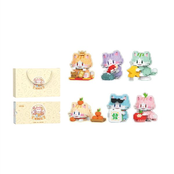 Seri mainan balok kucing BUBUTOYS