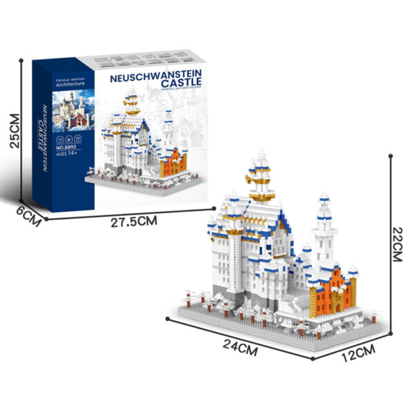 Istana Angsa bangunan wisata mainan balok BUBUTOYS