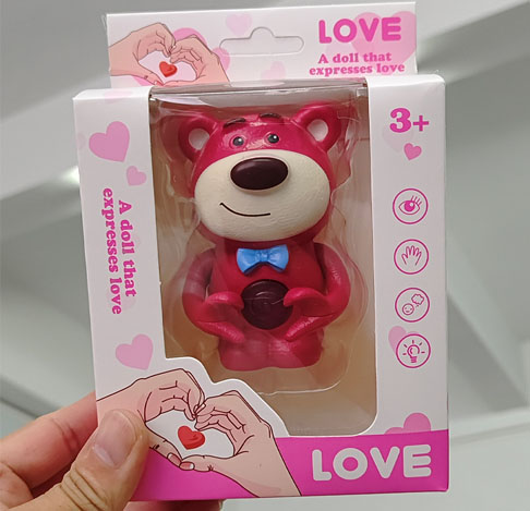 Mainan Berbicara Beruang Stroberi "I Love You" BUBUTOYS